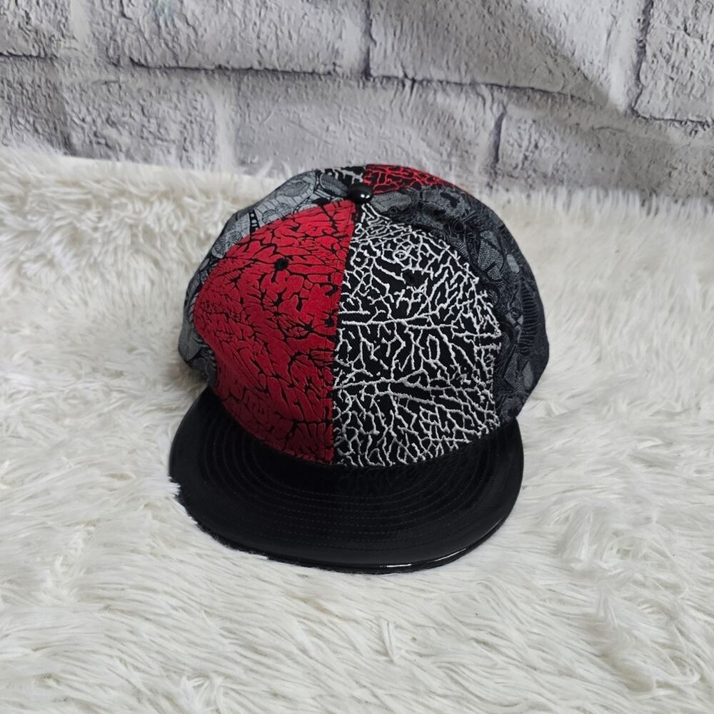 Air Jordan 8 Jumpman Black And Red Men 7 3/8  Fitted Cap